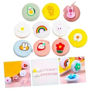 Cute Mini Retractable Tape Measurer inches & centimeters 60in= 150cm= Half Meter